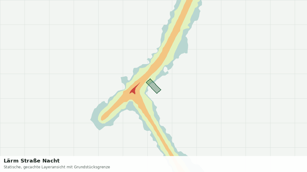 Statische Kartenansicht: Lärm Straße Nacht