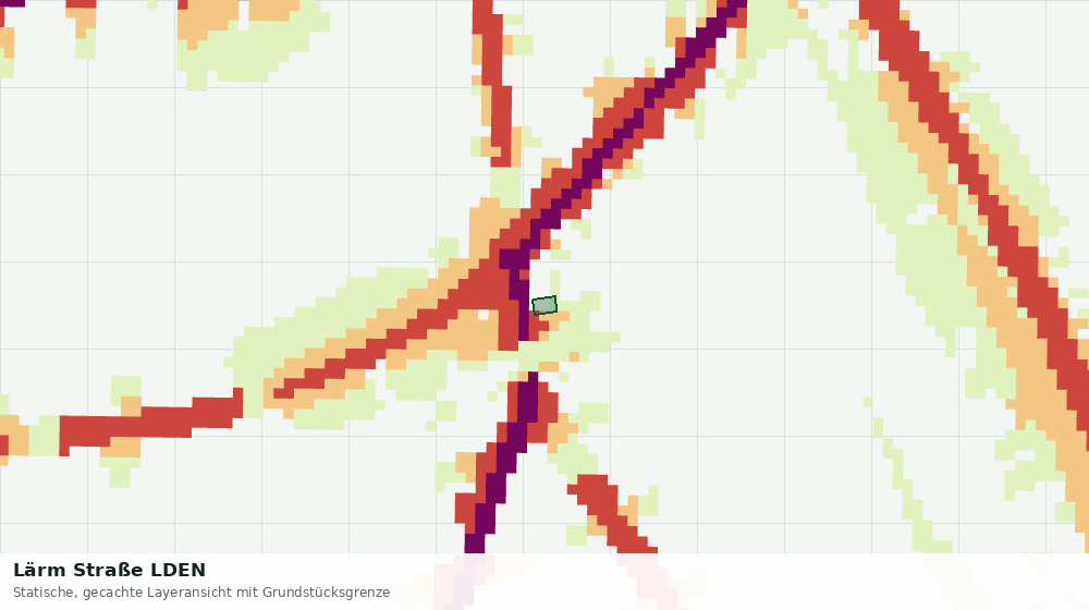 Statische Kartenansicht: Lärm Straße LDEN