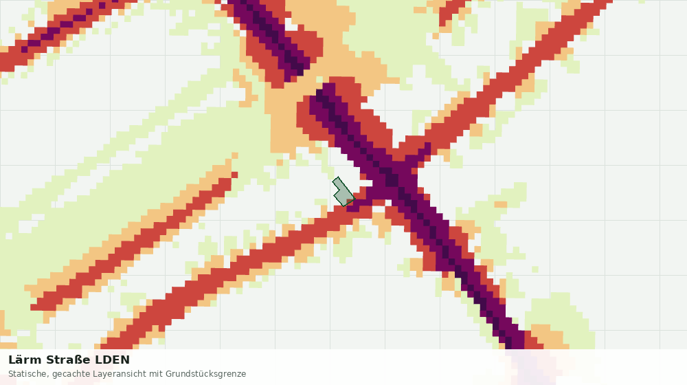 Statische Kartenansicht: Lärm Straße LDEN