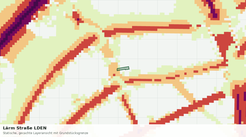 Statische Kartenansicht: Lärm Straße LDEN