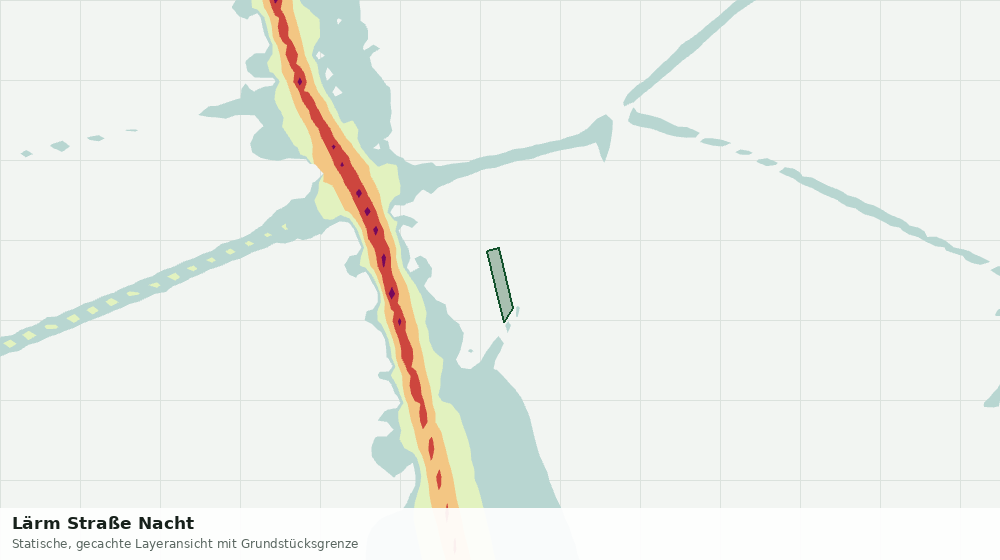 Statische Kartenansicht: Lärm Straße Nacht