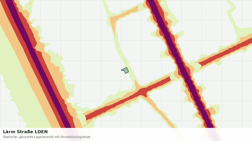 Statische Kartenansicht: Lärm Straße LDEN