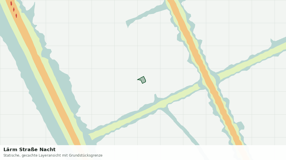 Statische Kartenansicht: Lärm Straße Nacht