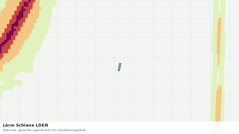 Statische Kartenansicht: Lärm Schiene LDEN
