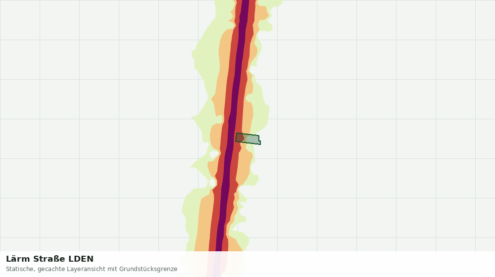 Statische Kartenansicht: Lärm Straße LDEN