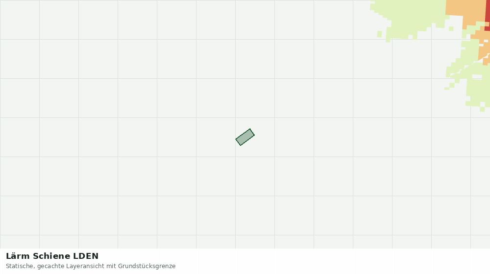 Statische Kartenansicht: Lärm Schiene LDEN