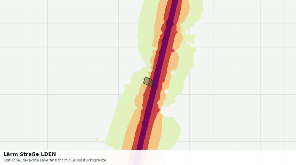 Statische Kartenansicht: Lärm Straße LDEN