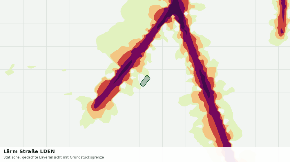 Statische Kartenansicht: Lärm Straße LDEN