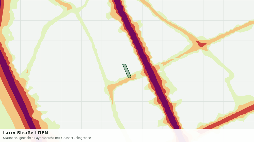 Statische Kartenansicht: Lärm Straße LDEN