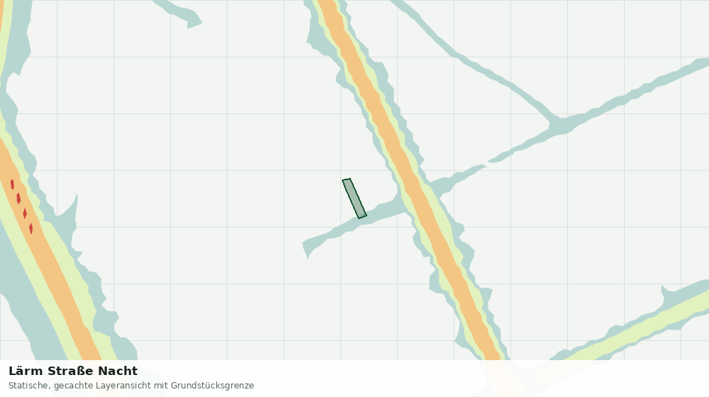 Statische Kartenansicht: Lärm Straße Nacht