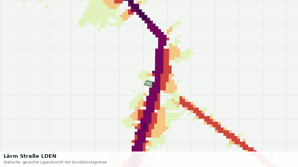 Statische Kartenansicht: Lärm Straße LDEN