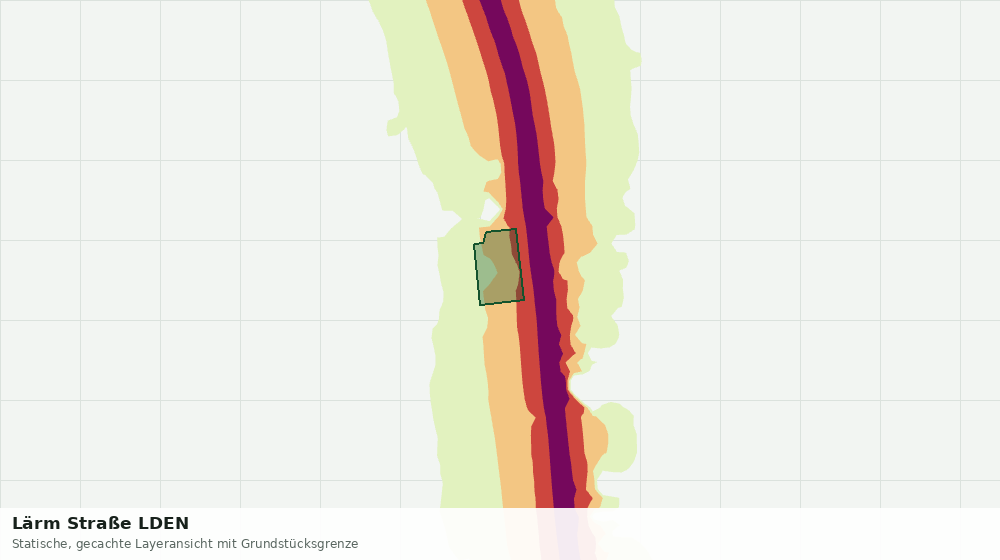 Statische Kartenansicht: Lärm Straße LDEN