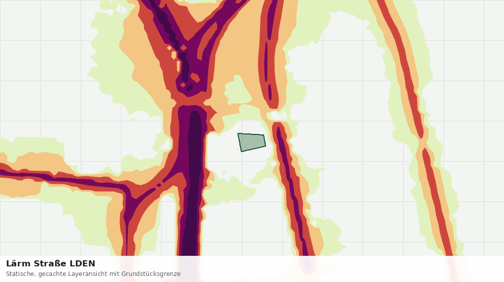 Statische Kartenansicht: Lärm Straße LDEN