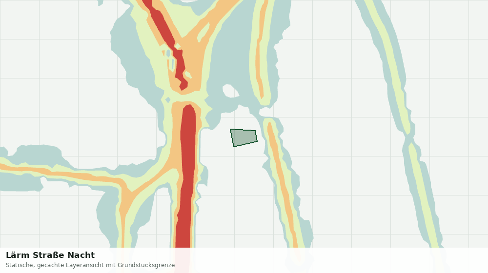 Statische Kartenansicht: Lärm Straße Nacht