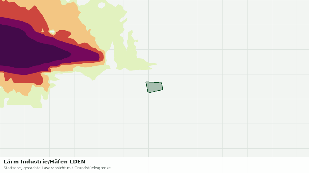 Statische Kartenansicht: Lärm Industrie/Häfen LDEN