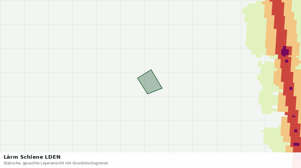 Statische Kartenansicht: Lärm Schiene LDEN