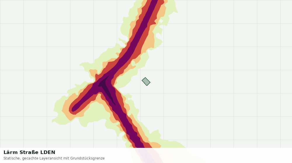 Statische Kartenansicht: Lärm Straße LDEN