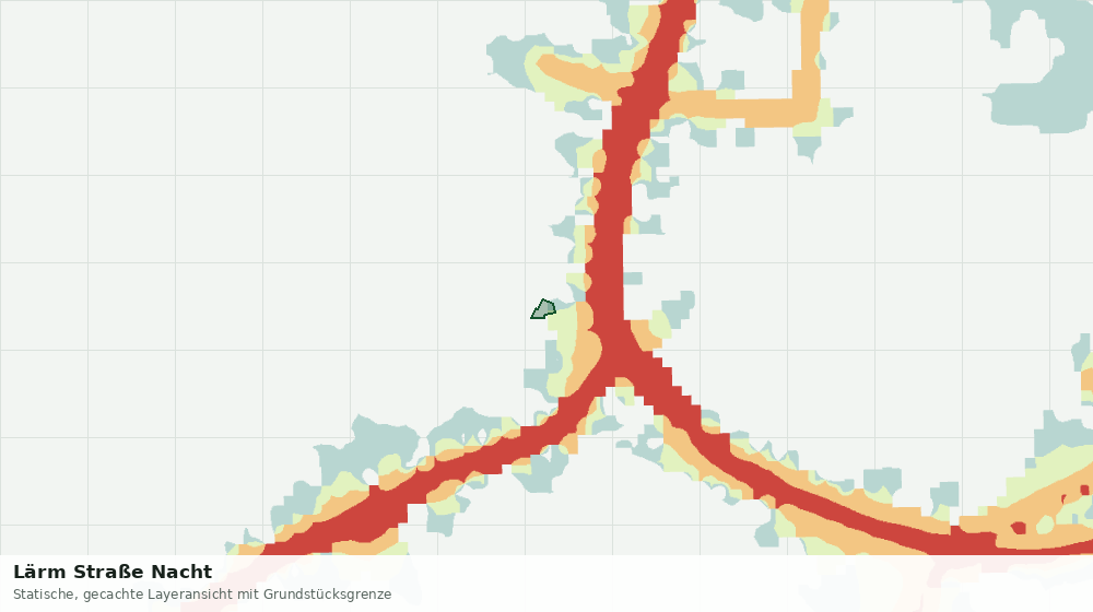 Statische Kartenansicht: Lärm Straße Nacht