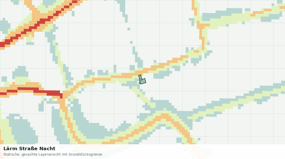 Statische Kartenansicht: Lärm Straße Nacht