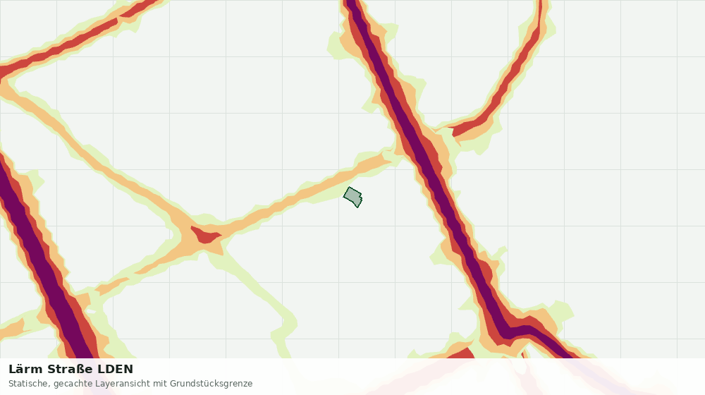 Statische Kartenansicht: Lärm Straße LDEN