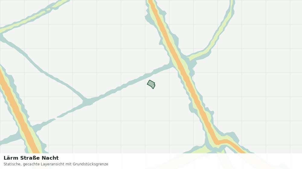 Statische Kartenansicht: Lärm Straße Nacht