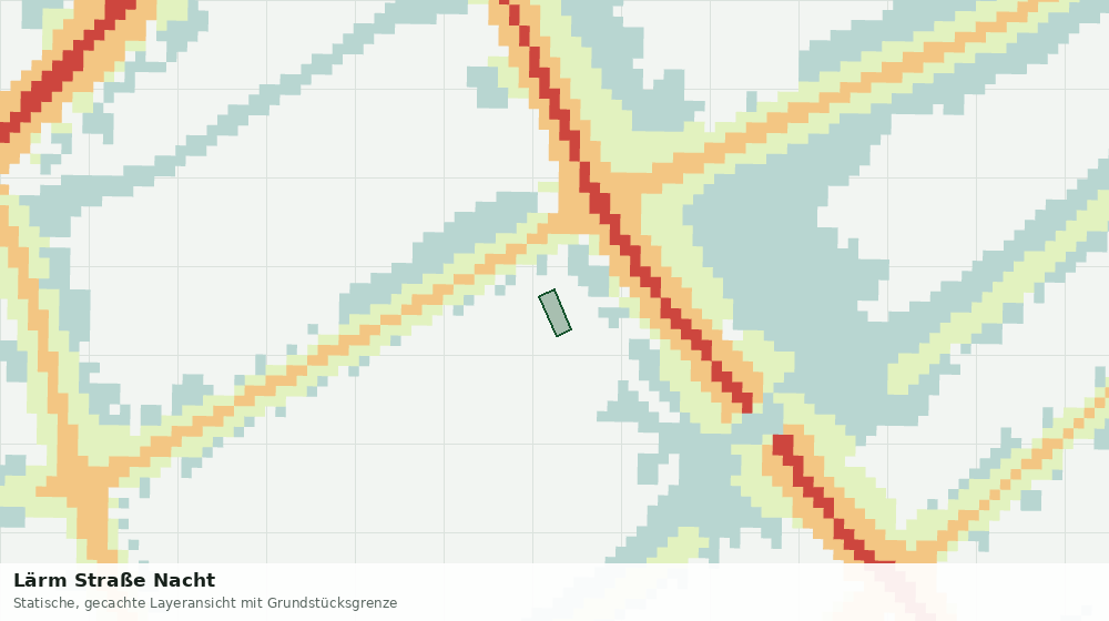 Statische Kartenansicht: Lärm Straße Nacht