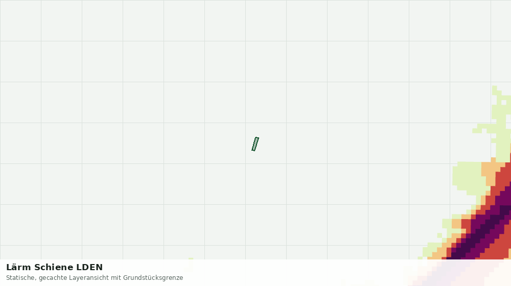 Statische Kartenansicht: Lärm Schiene LDEN