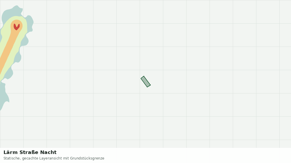 Statische Kartenansicht: Lärm Straße Nacht