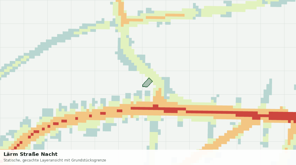 Statische Kartenansicht: Lärm Straße Nacht