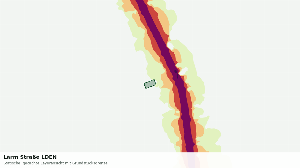 Statische Kartenansicht: Lärm Straße LDEN