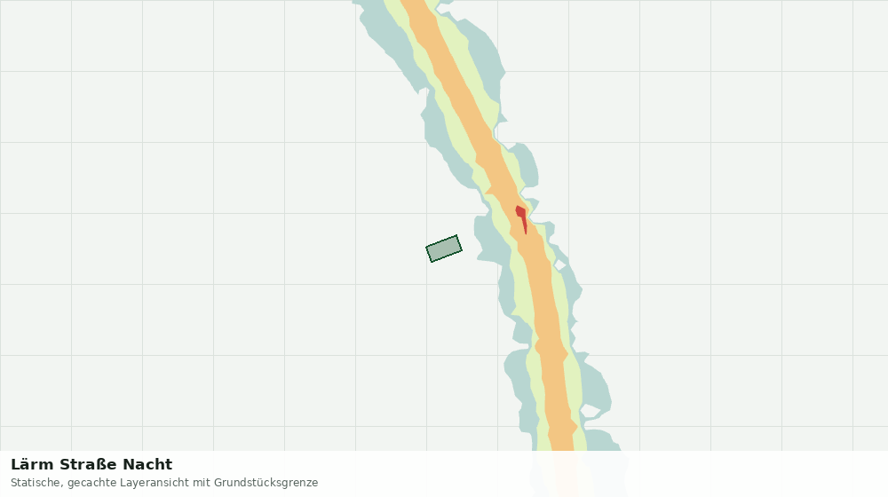 Statische Kartenansicht: Lärm Straße Nacht