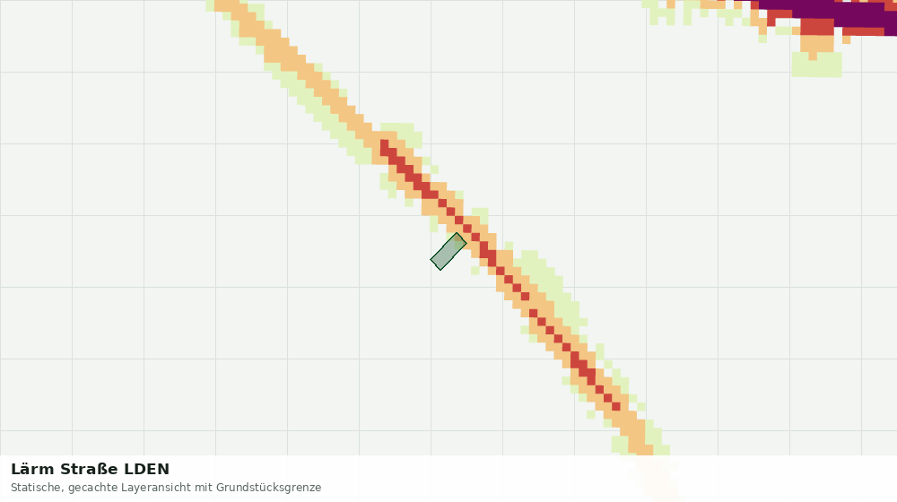 Statische Kartenansicht: Lärm Straße LDEN