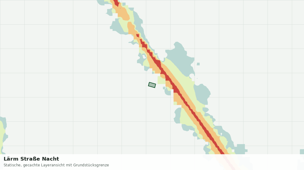 Statische Kartenansicht: Lärm Straße Nacht
