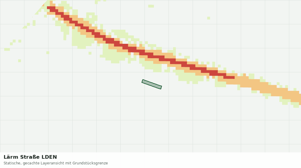 Statische Kartenansicht: Lärm Straße LDEN