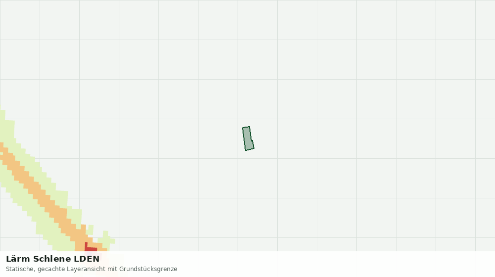 Statische Kartenansicht: Lärm Schiene LDEN