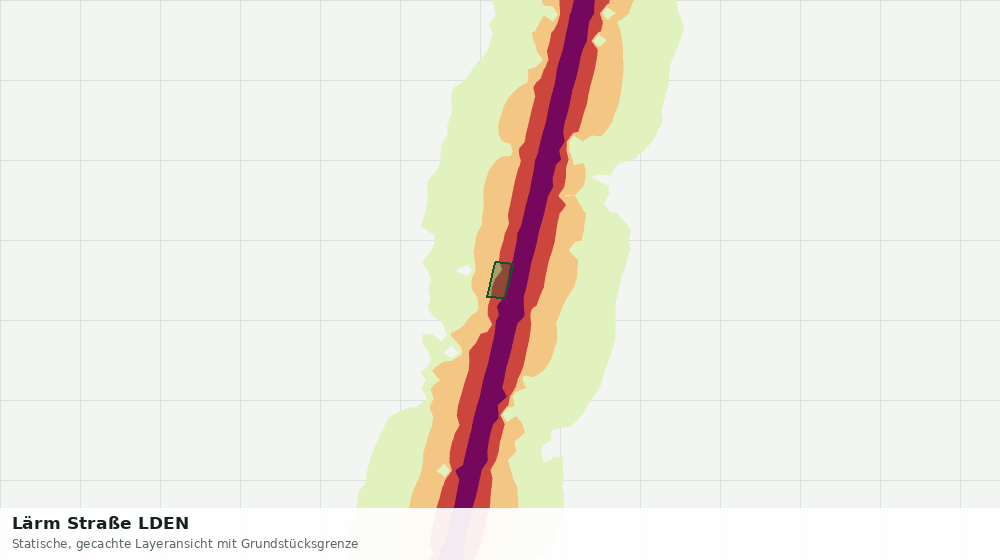 Statische Kartenansicht: Lärm Straße LDEN