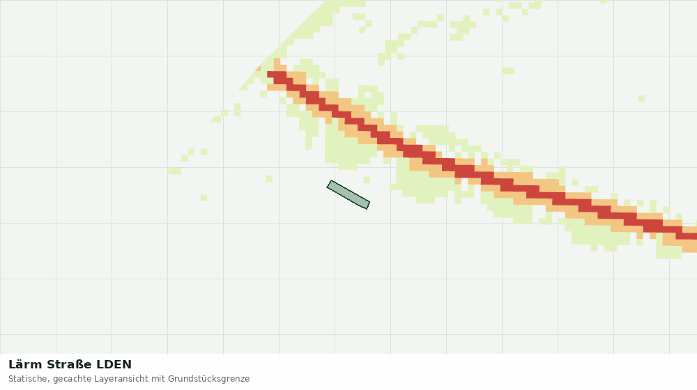 Statische Kartenansicht: Lärm Straße LDEN