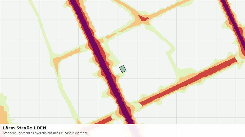 Statische Kartenansicht: Lärm Straße LDEN