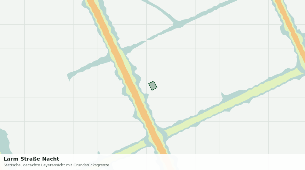 Statische Kartenansicht: Lärm Straße Nacht