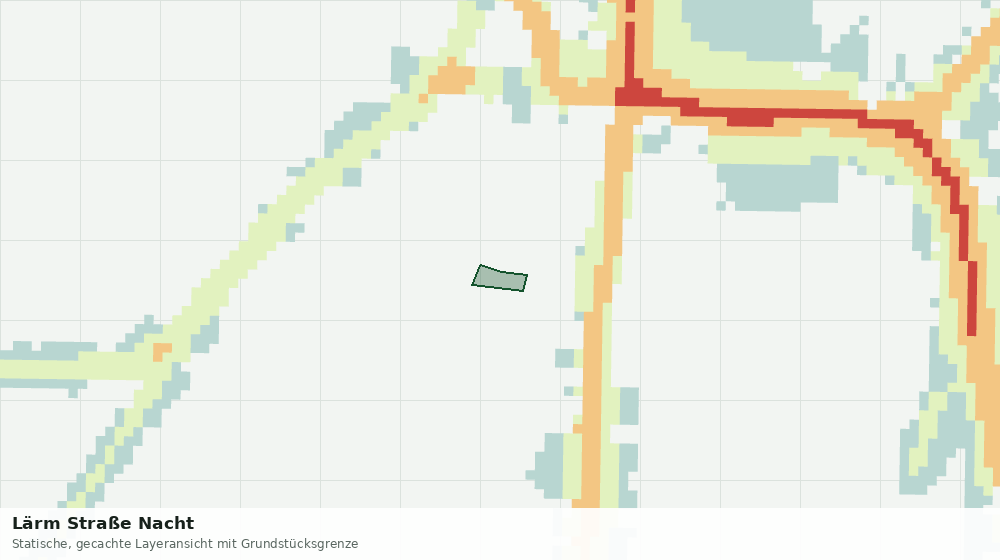 Statische Kartenansicht: Lärm Straße Nacht