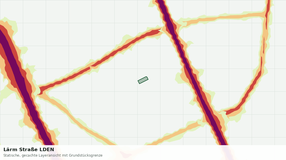 Statische Kartenansicht: Lärm Straße LDEN