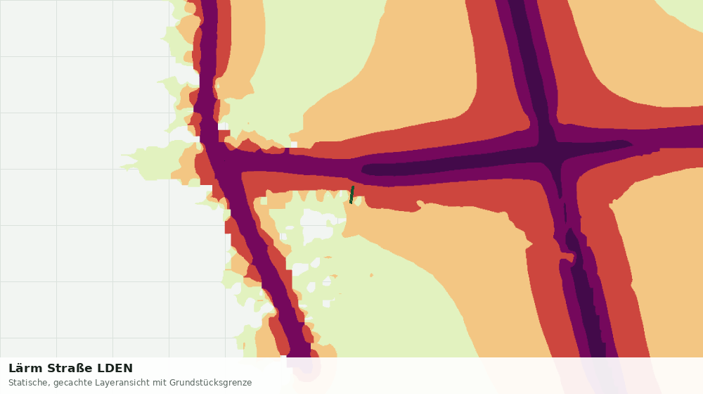 Statische Kartenansicht: Lärm Straße LDEN