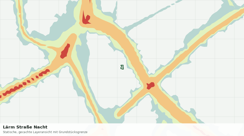 Statische Kartenansicht: Lärm Straße Nacht