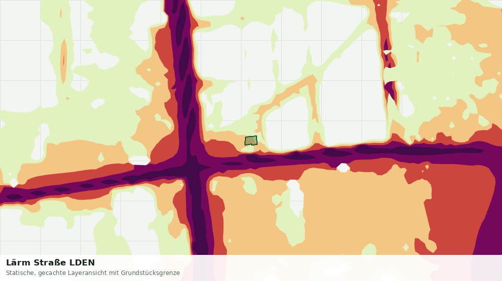 Statische Kartenansicht: Lärm Straße LDEN