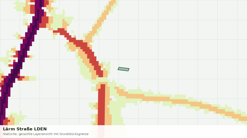 Statische Kartenansicht: Lärm Straße LDEN