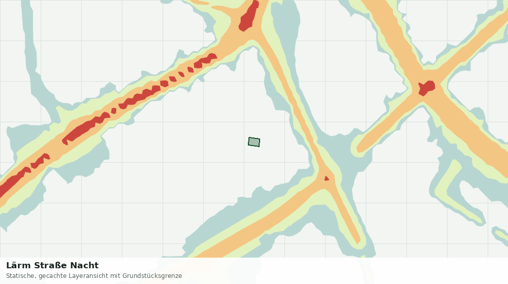 Statische Kartenansicht: Lärm Straße Nacht