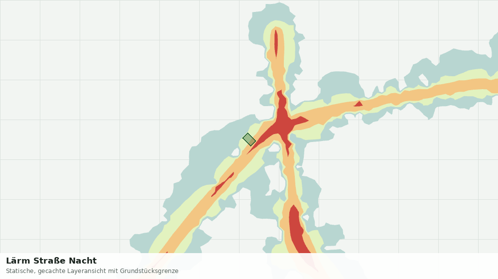Statische Kartenansicht: Lärm Straße Nacht