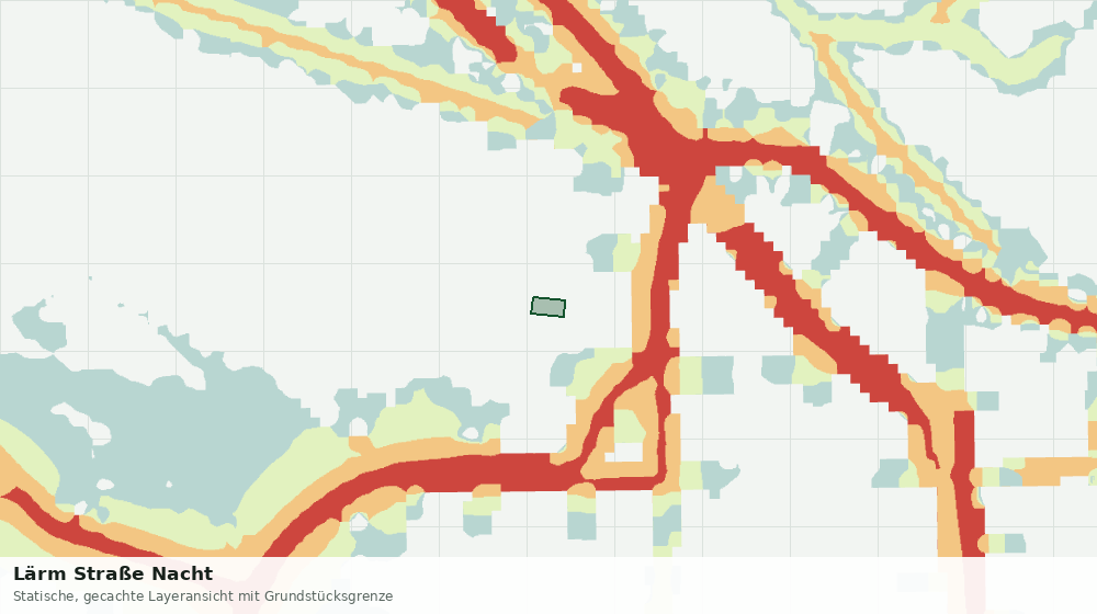 Statische Kartenansicht: Lärm Straße Nacht