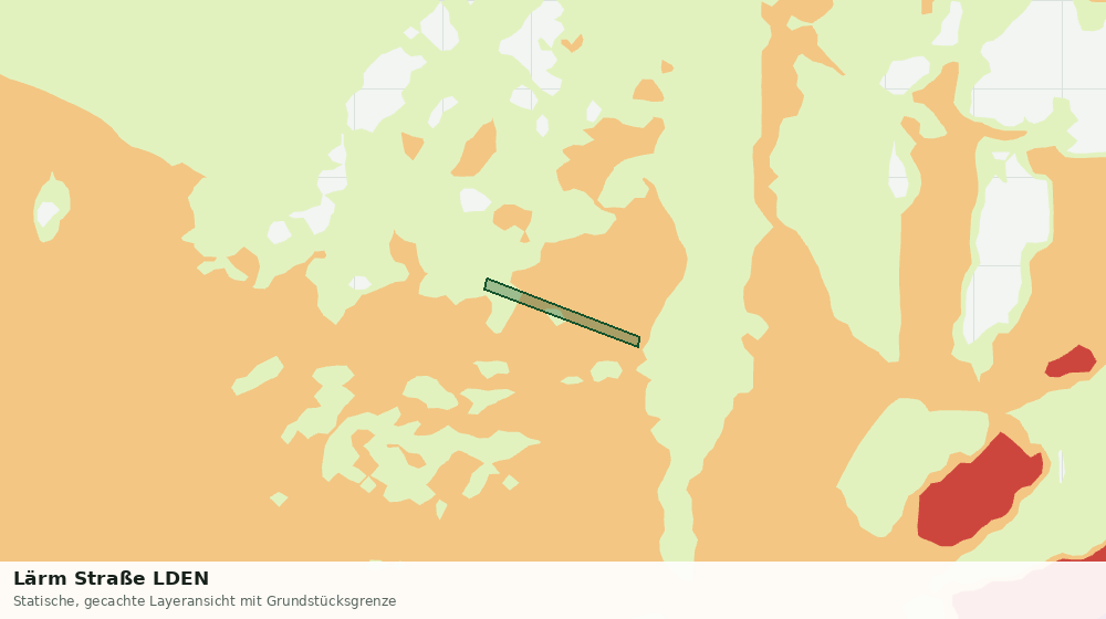 Statische Kartenansicht: Lärm Straße LDEN