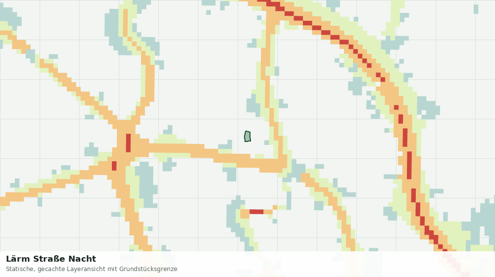 Statische Kartenansicht: Lärm Straße Nacht